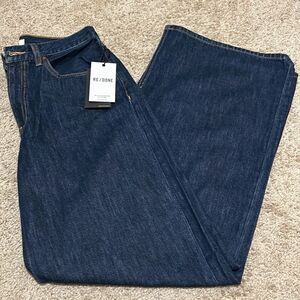 Re/Done Women's High Rise Jeans - Dark Blue